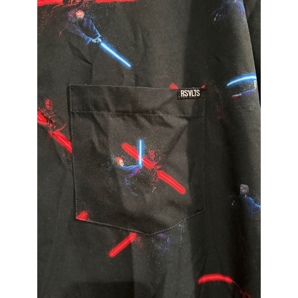 RSVLTS Star Wars Duel of the Fates Lightsaber Kunuflex Shirt Mens 4XL Black - Picture 5 of 7